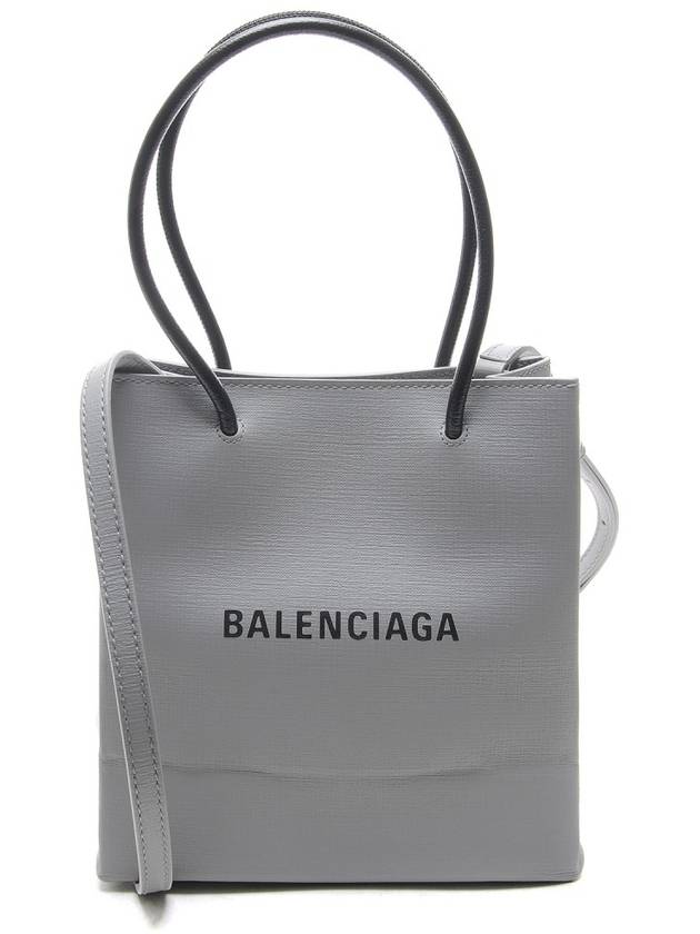 Luxury Balenciaga  Shopping XXS North South Tote Bag Grey
