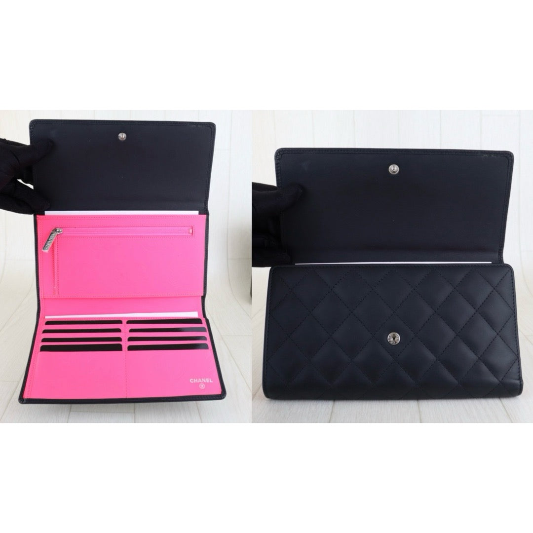 Excellent（Rank SA）｜ CHANEL Cambon Long Wallet Black  Made In 2014-2015 Year｜S24121010
