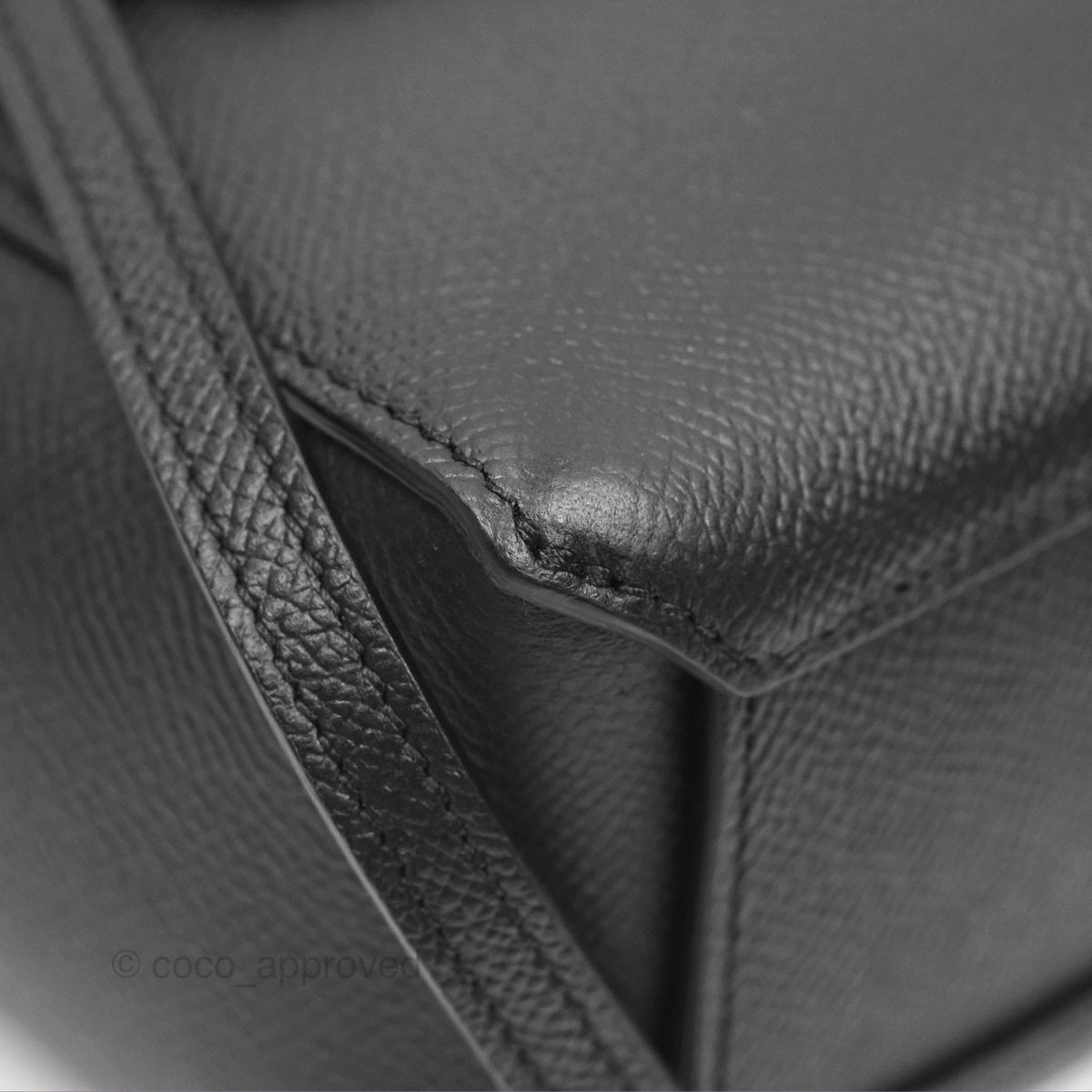 Celine Pico Belt Bag Black Grained Calfskin Gold Hardware