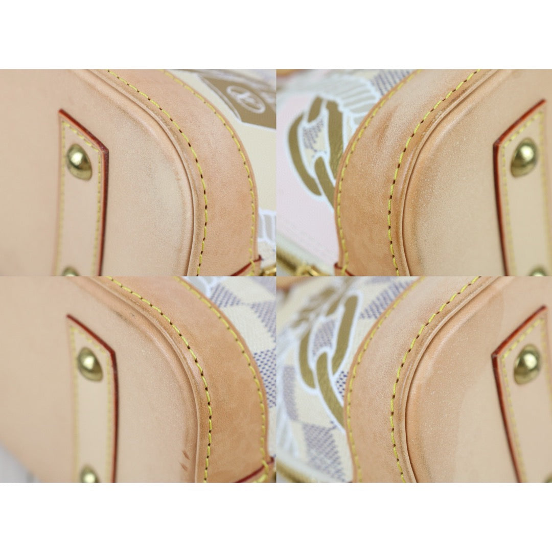 Good ( Rank AB)｜ LV Damier Azur Nautical Alma BB HandBag Shoulder Bag  IC Chips Model ｜X25032510
