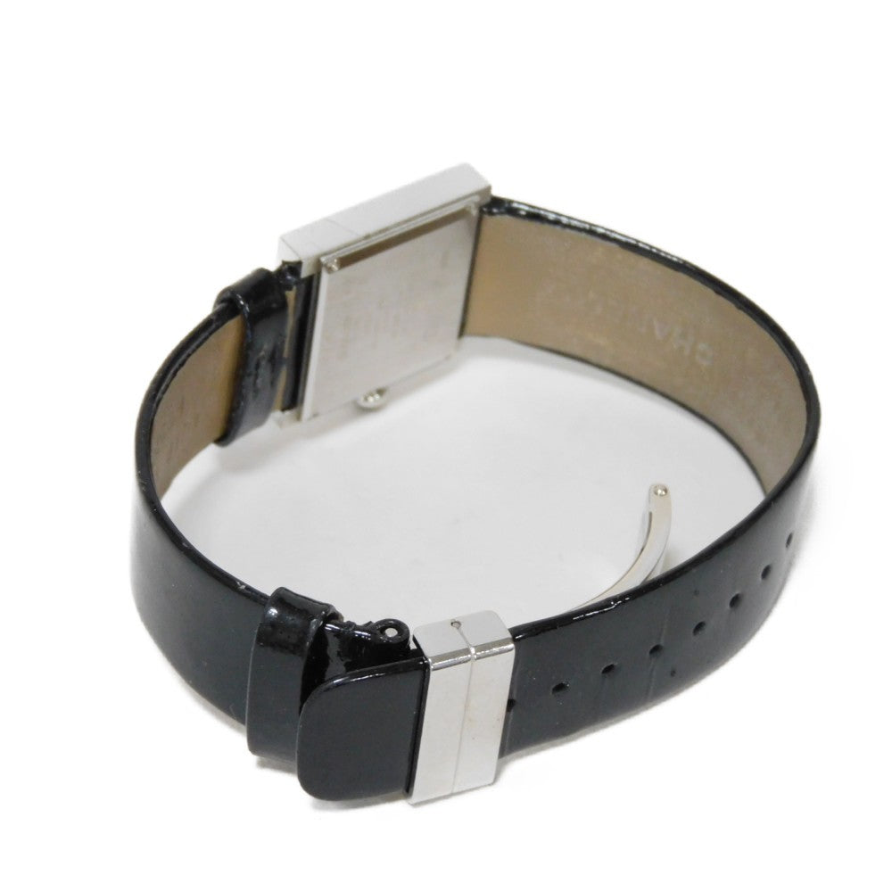 CHANEL Watches Quartz H0572 Stainless steel, leather Silver Mademoiselle white dial