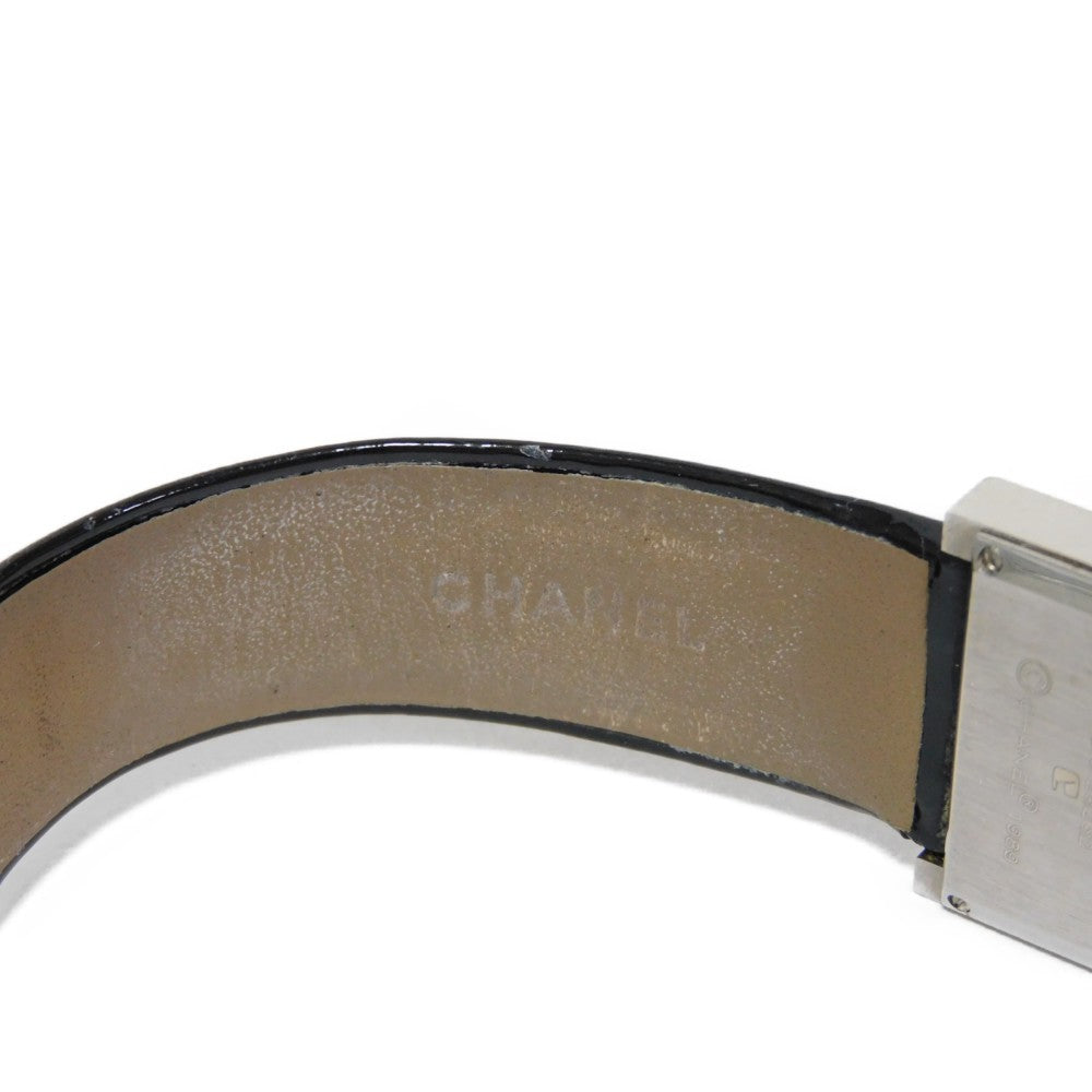 CHANEL Watches Quartz H0572 Stainless steel, leather Silver Mademoiselle white dial