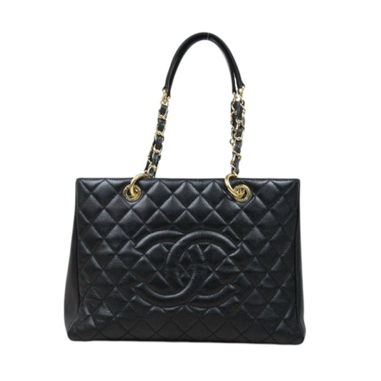 Very Good ( Rank A) ｜ CHANEL Matrasse GST Chain Tote Bag Caviar Skin Black  Made In 2014-2015 Year｜S25032602