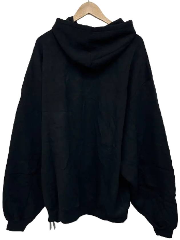 Luxury Balenciaga  Men's Logo Hoodie Black