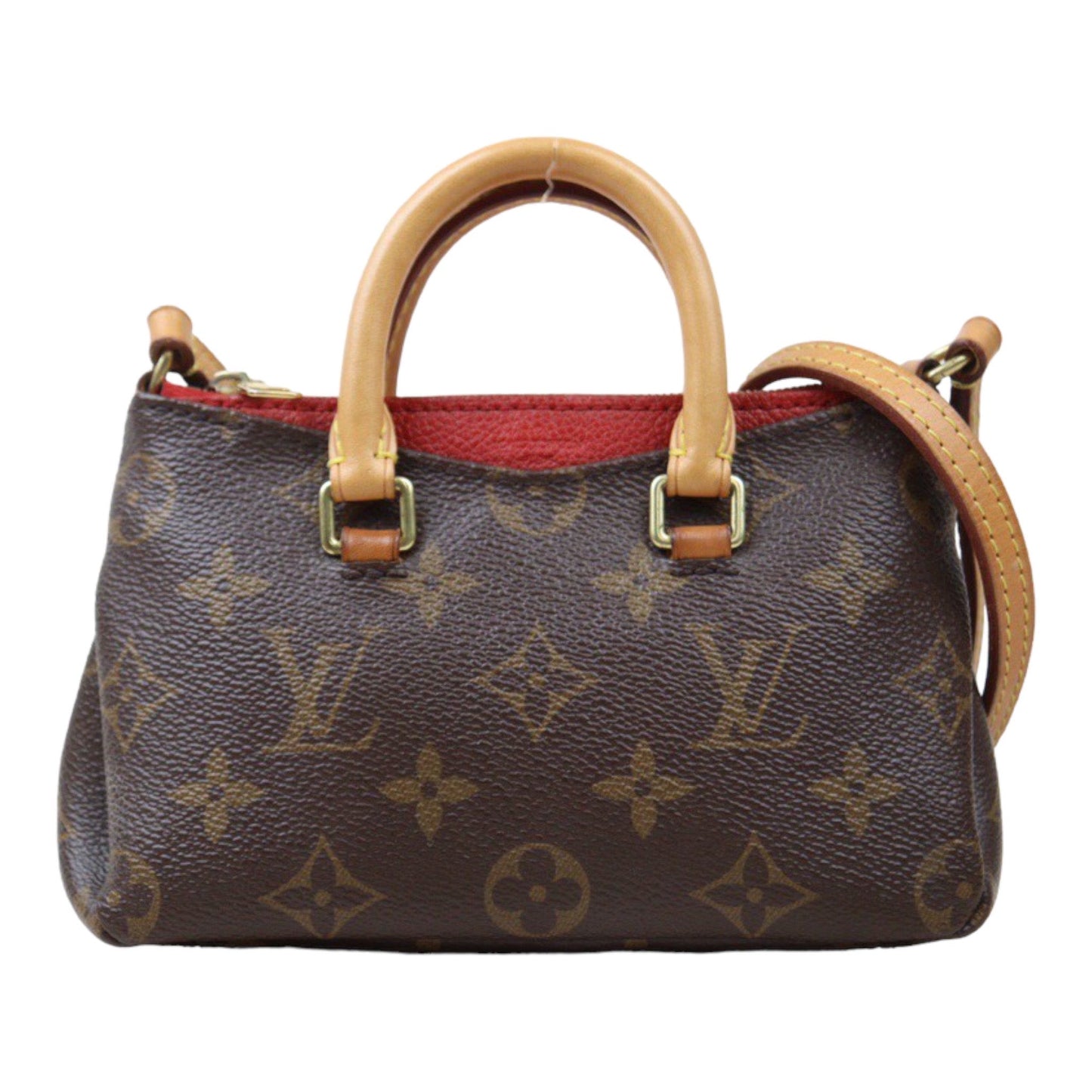 Rank AB ｜LV Monogram Pallas Nano Mini Handbag With Shoulder Bag｜S24052215