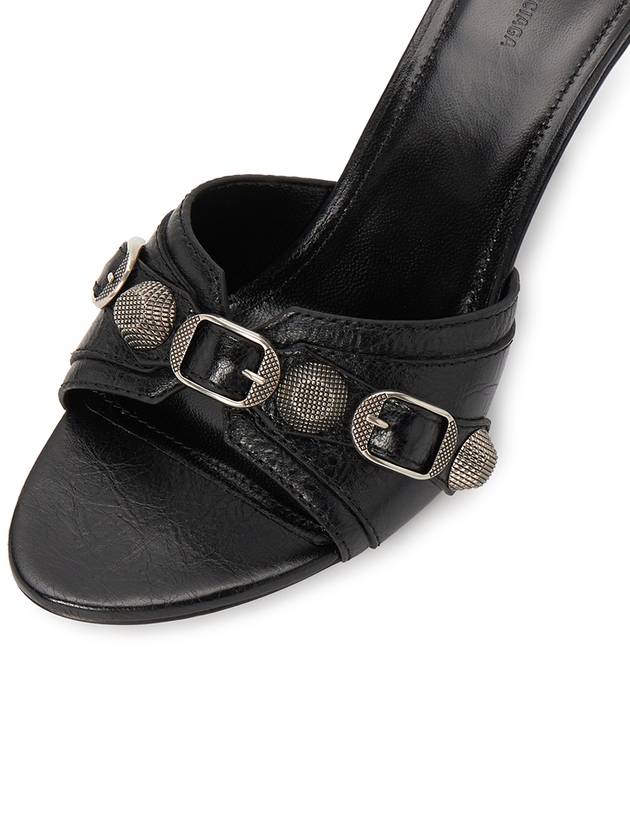 Luxury Balenciaga  Cagole Sandal Heels Black
