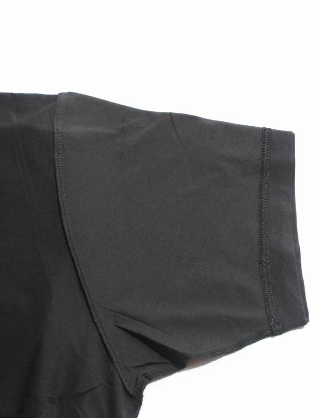 Luxury Balenciaga  Logo Print Short Sleeve T-Shirt Black