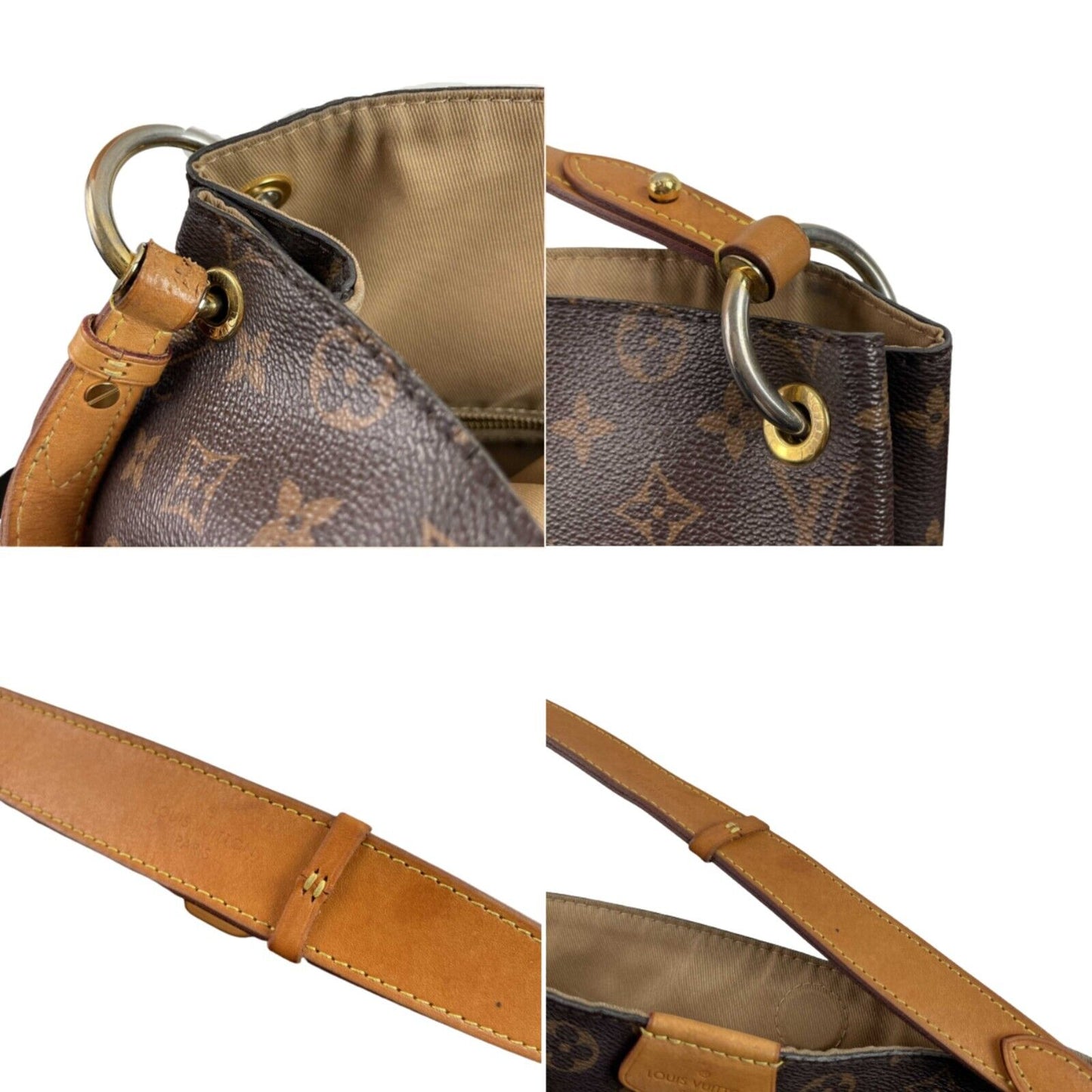 LOUIS VUITTON Graceful PM in Monogram Canvas Brown Shoulder Handbag