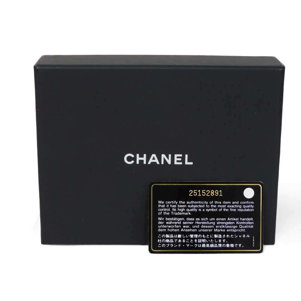 CHANEL Bifold Wallet A31504 Grained calfskin (embossed) Fuchsia COCO Mark matelasse compact wallet Women Used