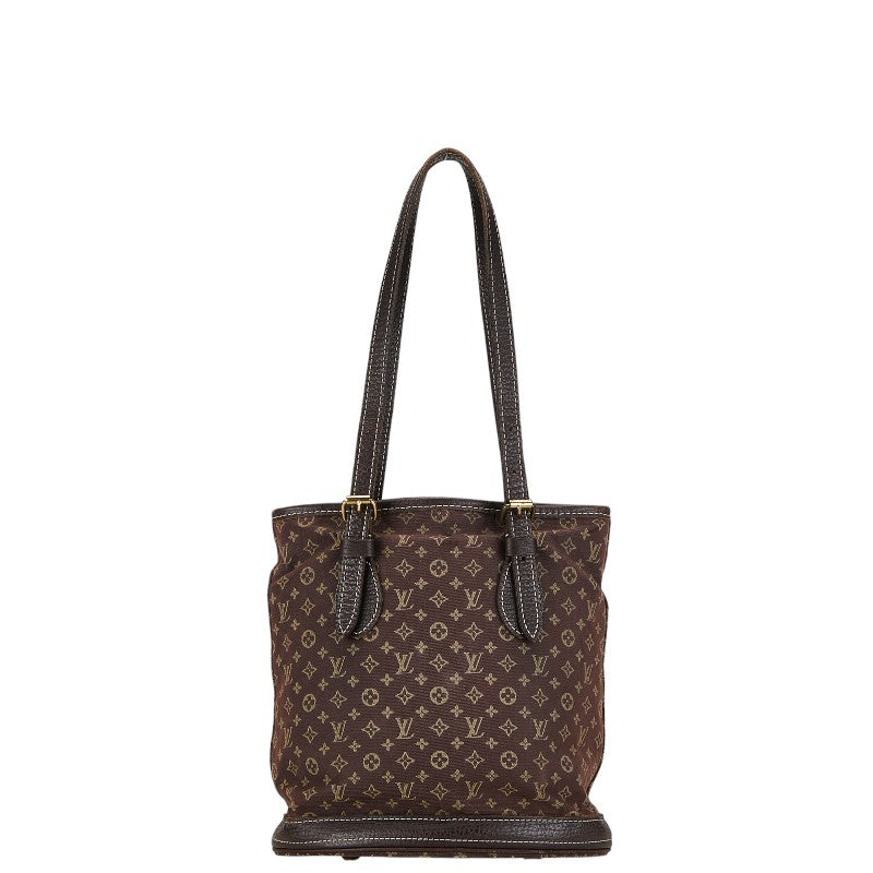 Louis Vuitton Monogram Mini Bucket PM Torch Bag M95226 Eve Brown Canvas Leather  Louis Vuitton