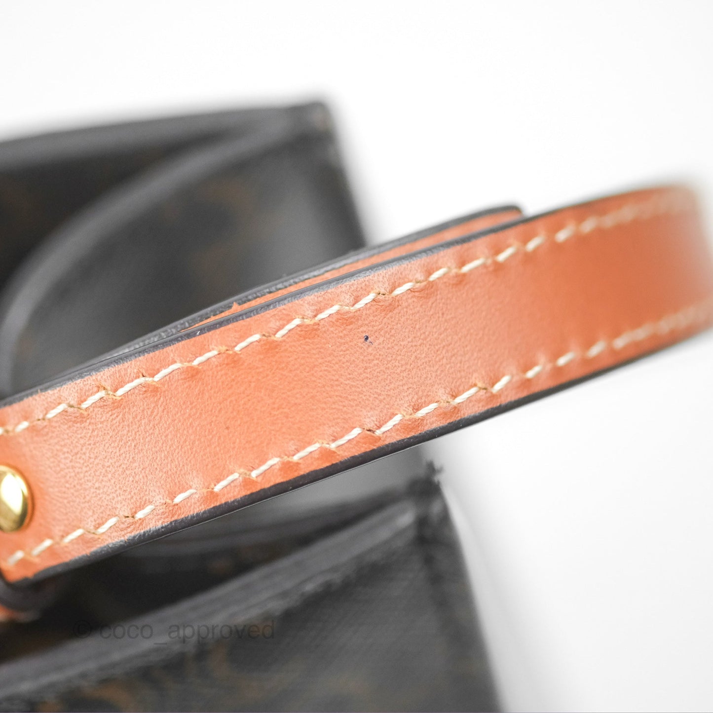 Celine Small Vertical Cabas Tote Triomphe Canvas Tan