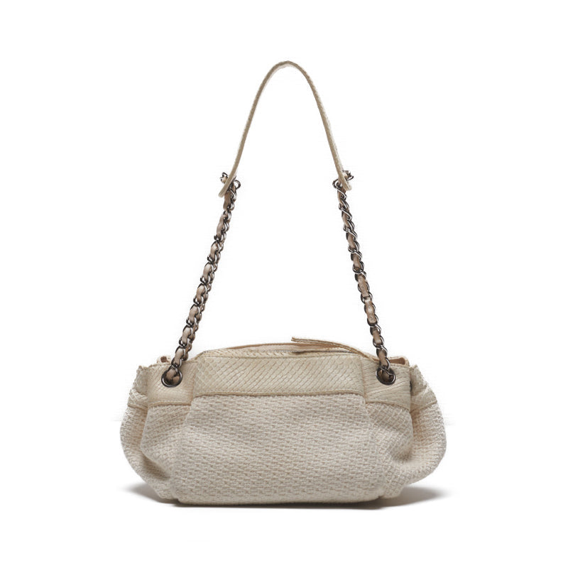 CHANEL 【CHANEL】 Coco Chantrot LinenPython White (Silver G ) Tote Bag   Bag  Hybrid Bag 【 Ship】 Jaipur Yogyakarta Online