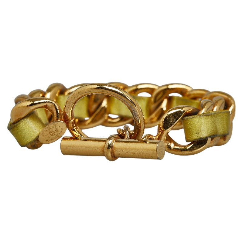 Chanel Armband Gold Yellow  Leather  Chanel