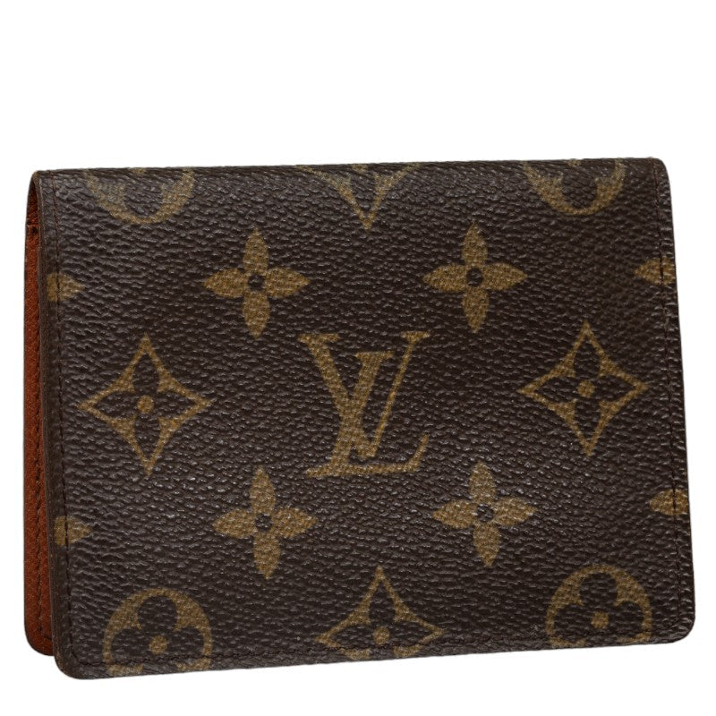 Louis Vuitton Monogram Porte 2 Jaeger Le Coultre Vertical Passcase M60533 Brown PVC Leather  Louis Vuitton