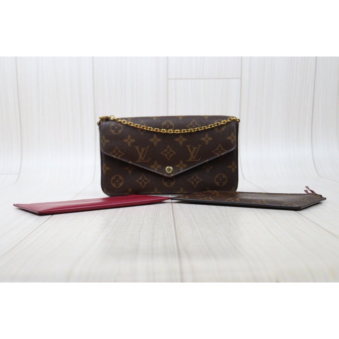 Rank AB ｜LV Monogram Pochette Felicie Shoulder Bag｜S24061719