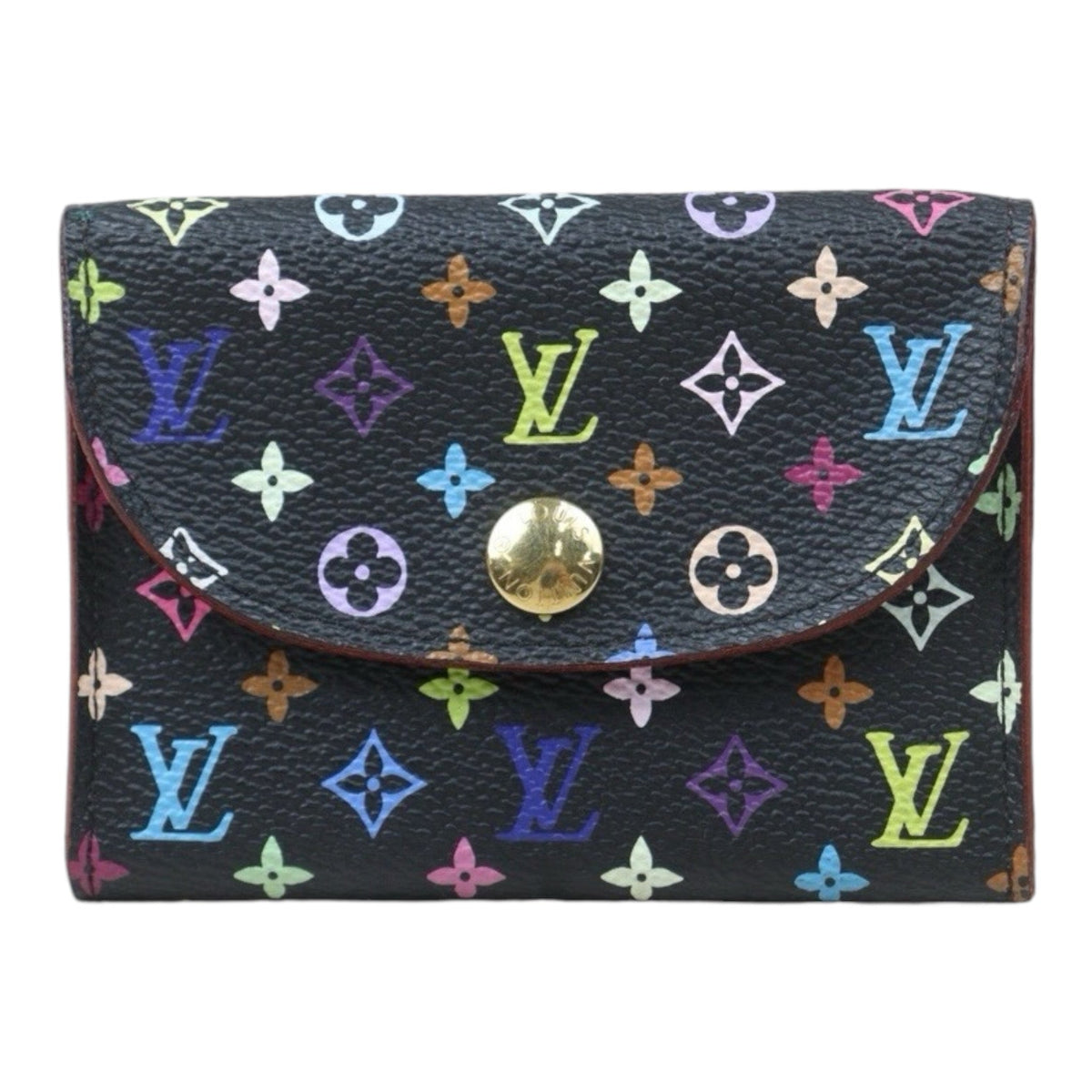 Very Good ( Rank A)｜ LV Multicolor Card Holder Black｜24090904