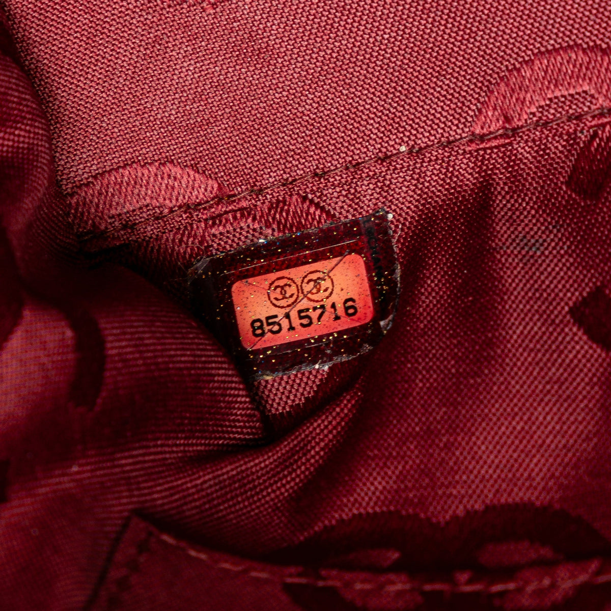 Red Chanel CC Lambskin Wild Stitch Handbag