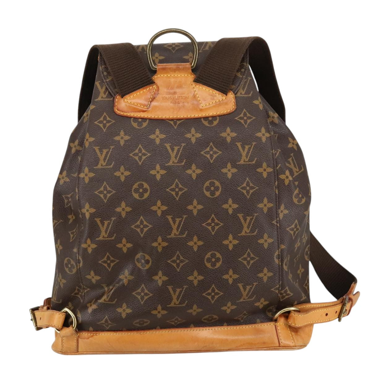 Louis Vuitton Montsouris Gm  Canvas Backpack Bag