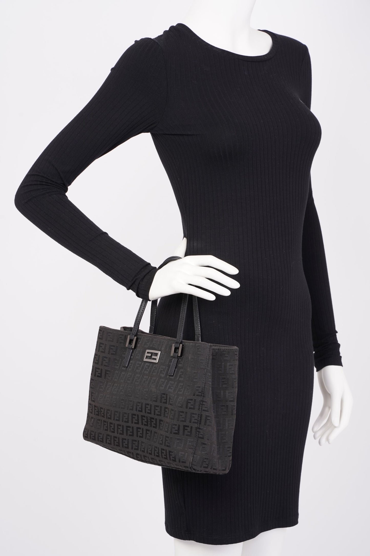 Fendi Tote Brown Canvas