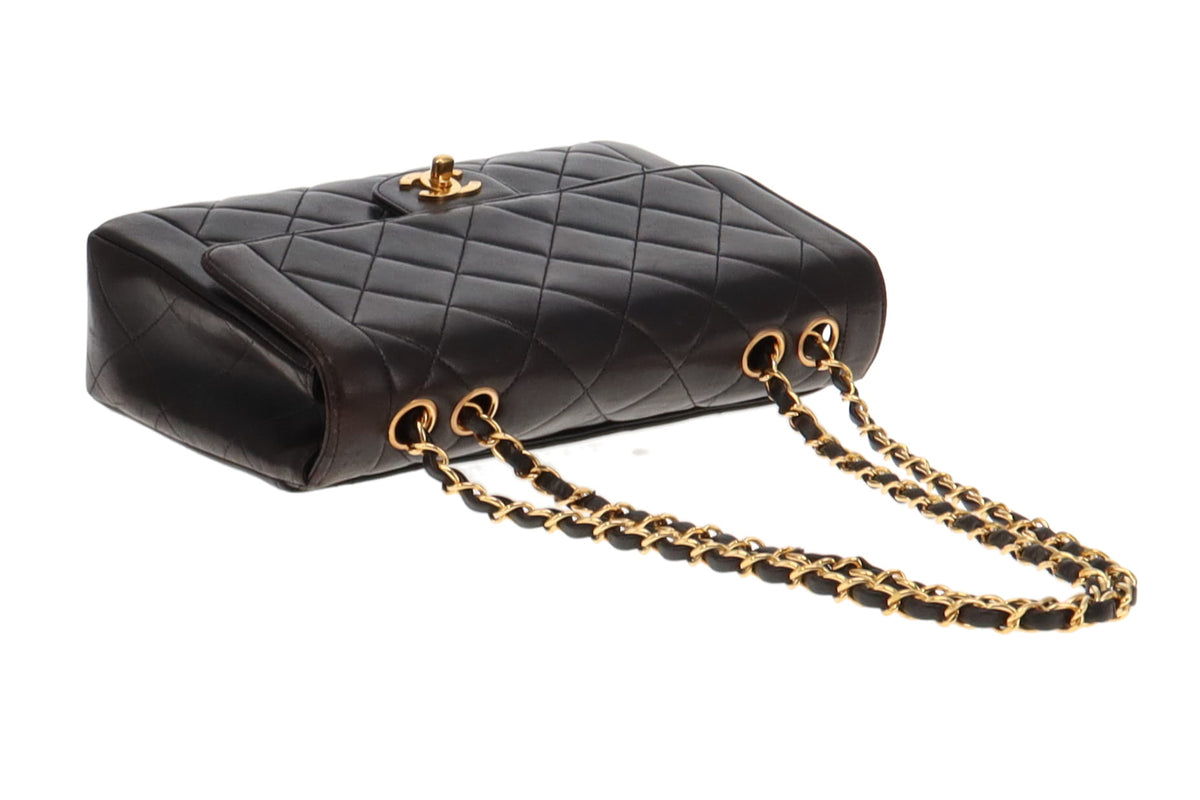 Chanel Vintage Lambskin Border Flap Diana 3 Series