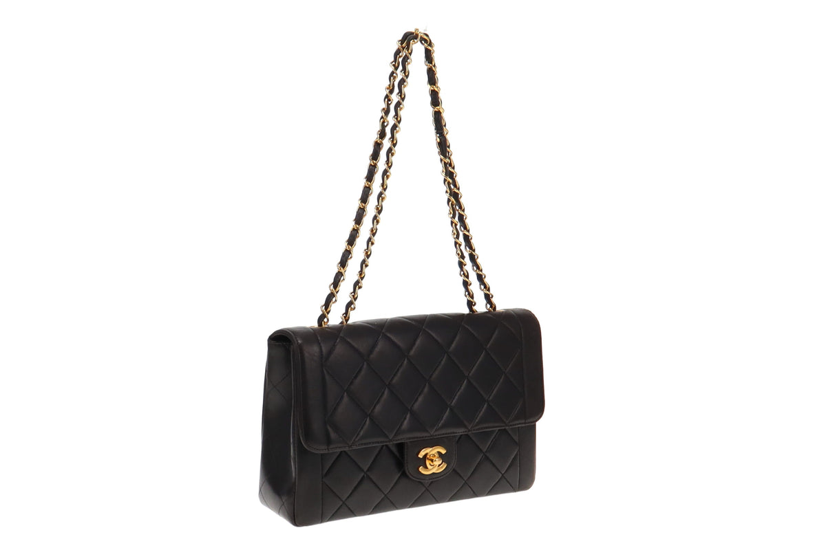 Chanel Vintage Lambskin Border Flap Diana 3 Series