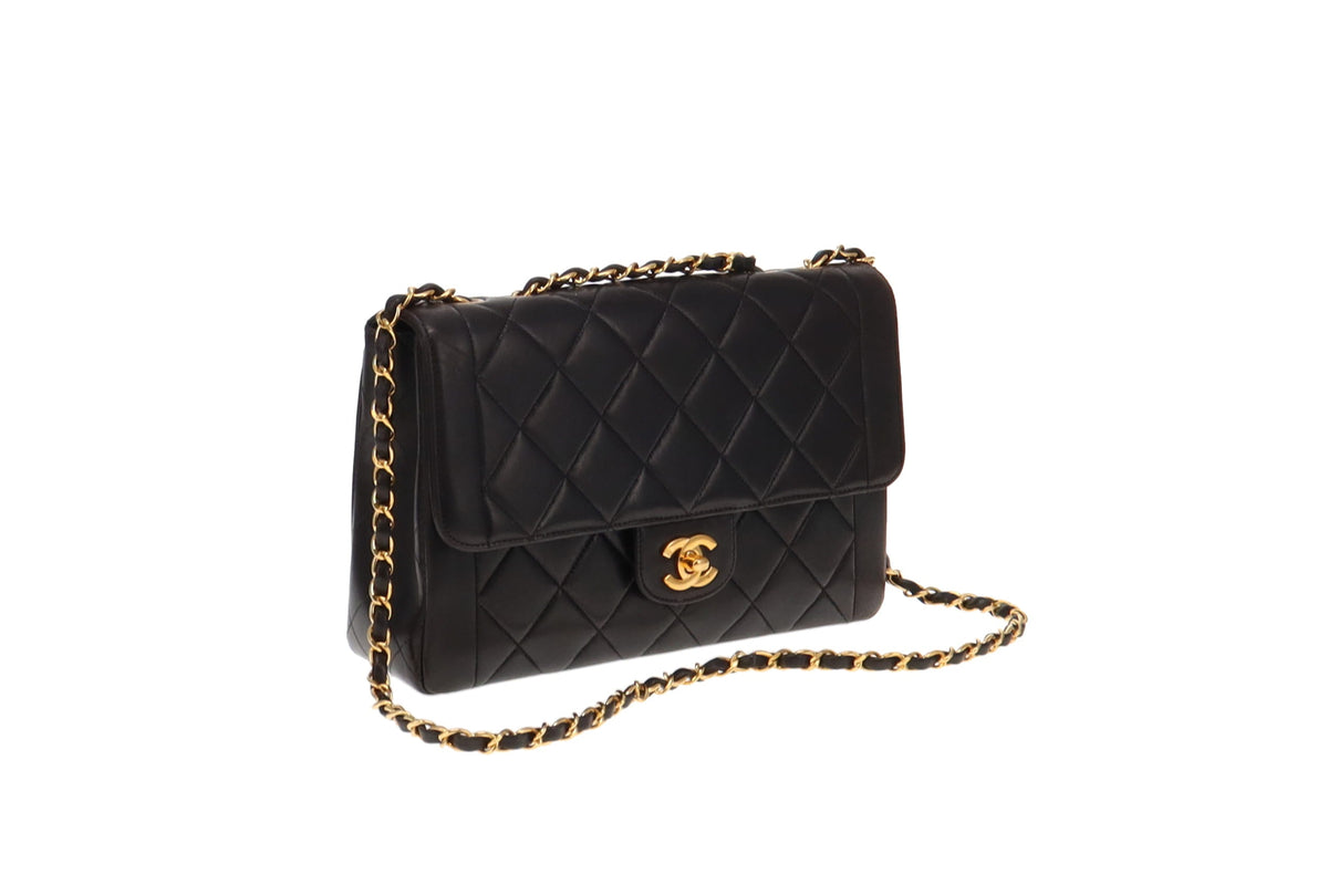 Chanel Vintage Lambskin Border Flap Diana 3 Series