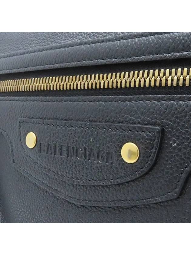 Luxury Balenciaga  652490 Black Grain Calfskin Neo Classic Clutch