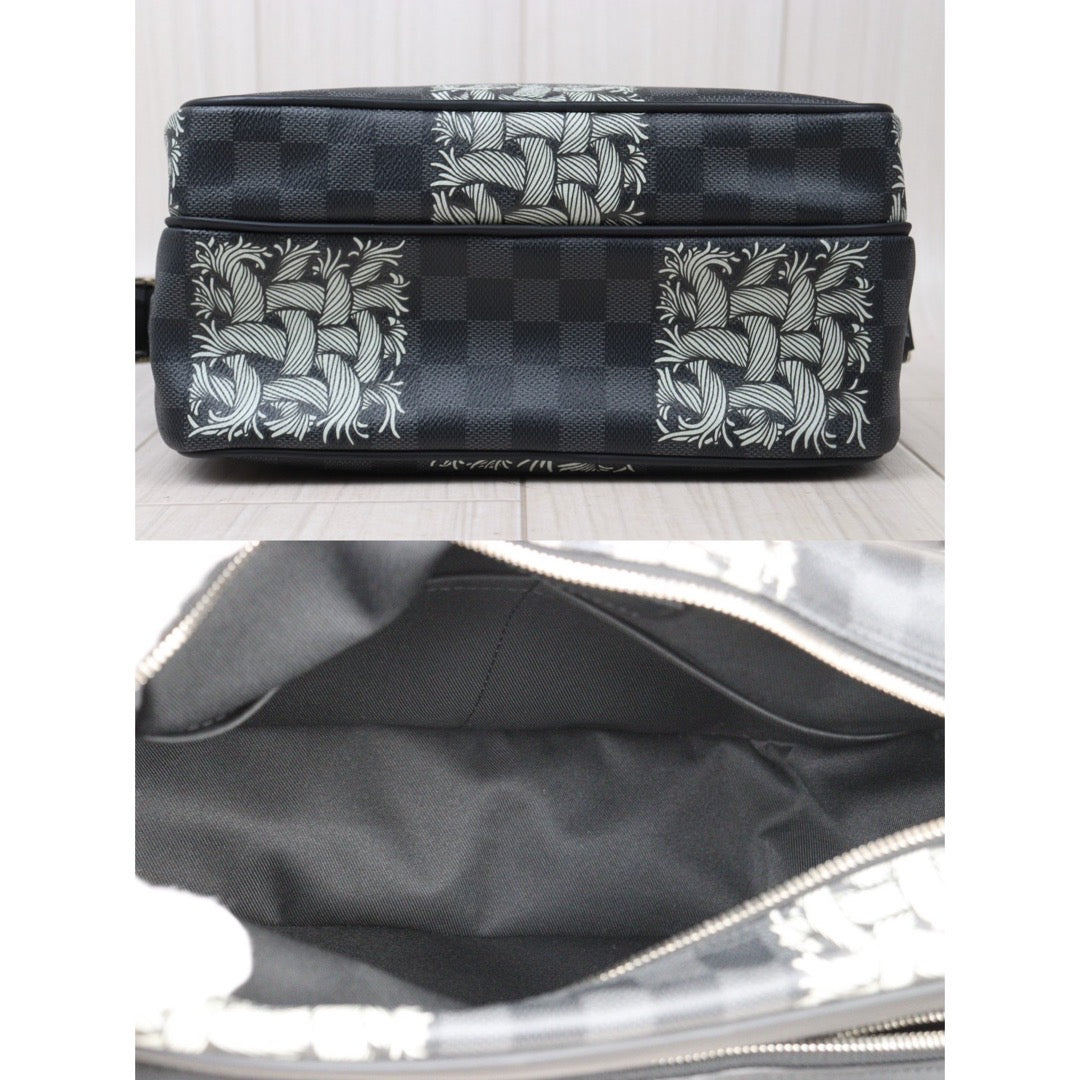 Good ( Rank AB)｜  LV Limited Edition Damier Graphite Christopher Nemeth Nile PM Shoulder Bag  ｜P24071108