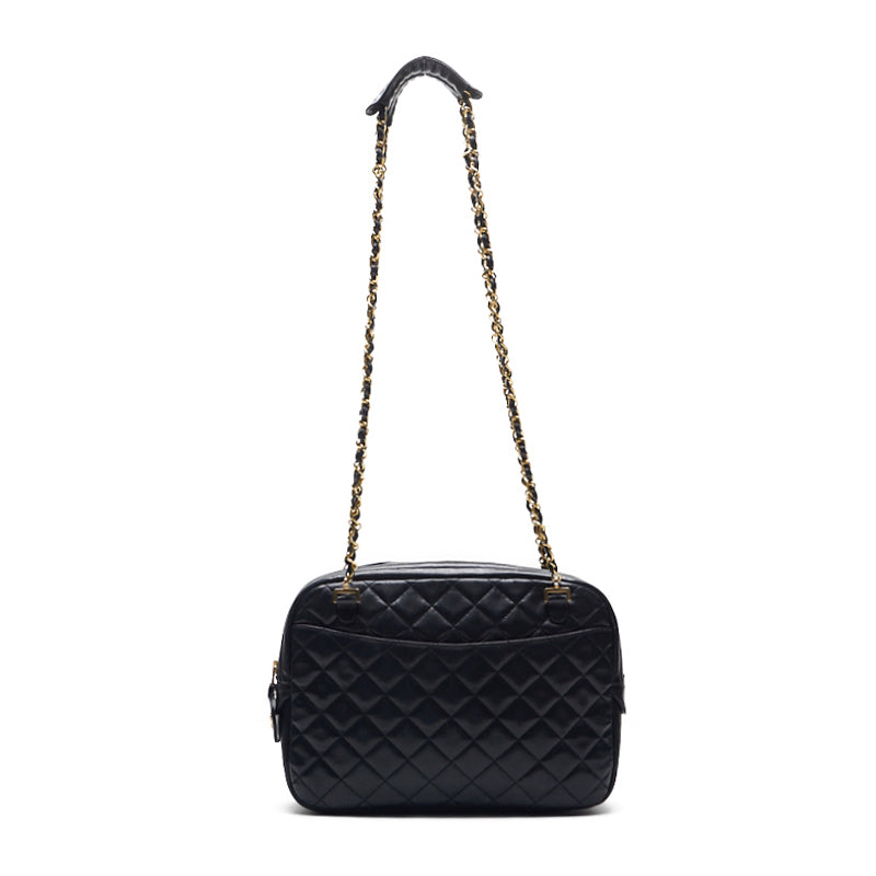 CHANEL Matrasse Double Chain Shoulder Black  Shoulder Bag Mini Shoulder Bag  Bag Hybrid  Ship