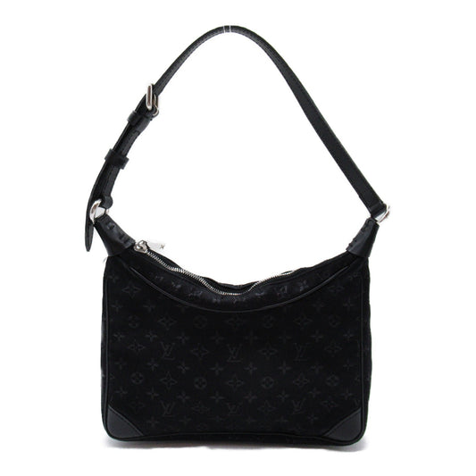 Louis Vuitton Little Bronze Accessories Bag PVC Coated Canvas Monogram Satin  Black M92142