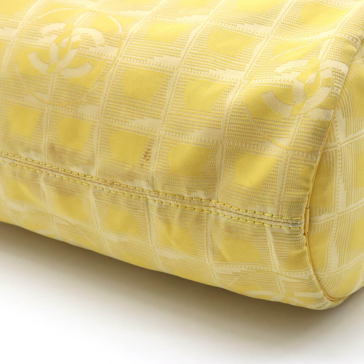 Chanel New Loveel Line Mini Roller Bag Body Bag Nylon  Leather Yellow A17669