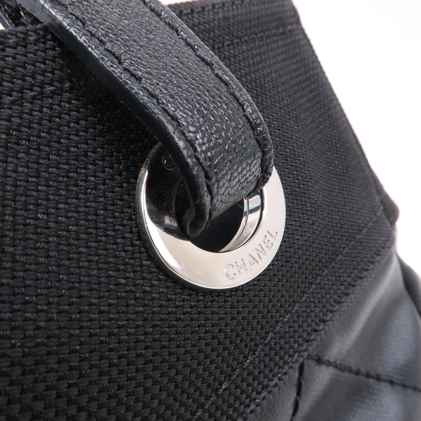 Chanel Paris Biarritz Coated Canvas Leather Tote Bag PM A