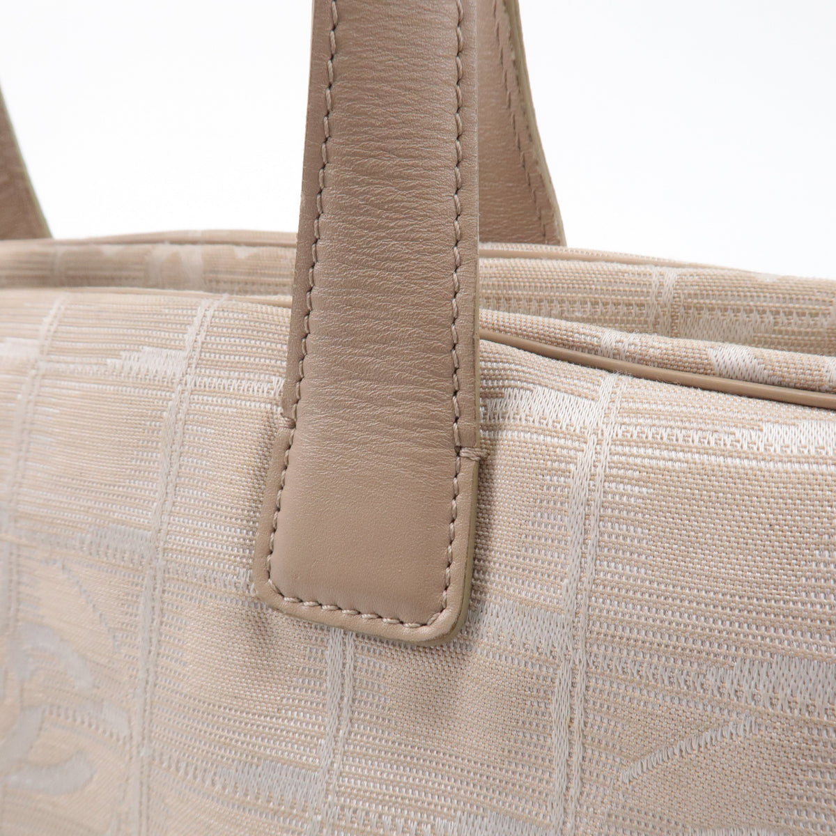 Chanel New Travel Line Nylon Jacquard Leather Mini Bag A