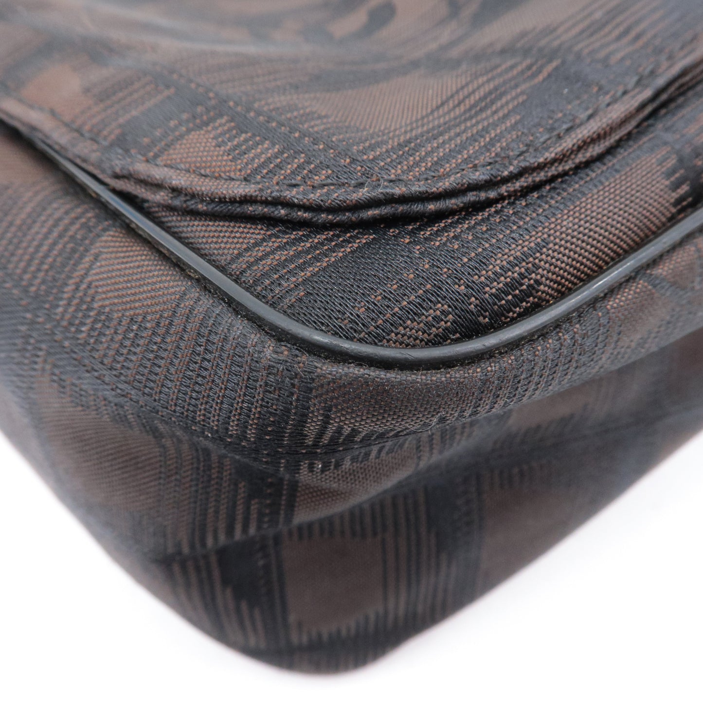 Chanel New Travel Line Nylon Jacquard Leather Shoulder Bag A