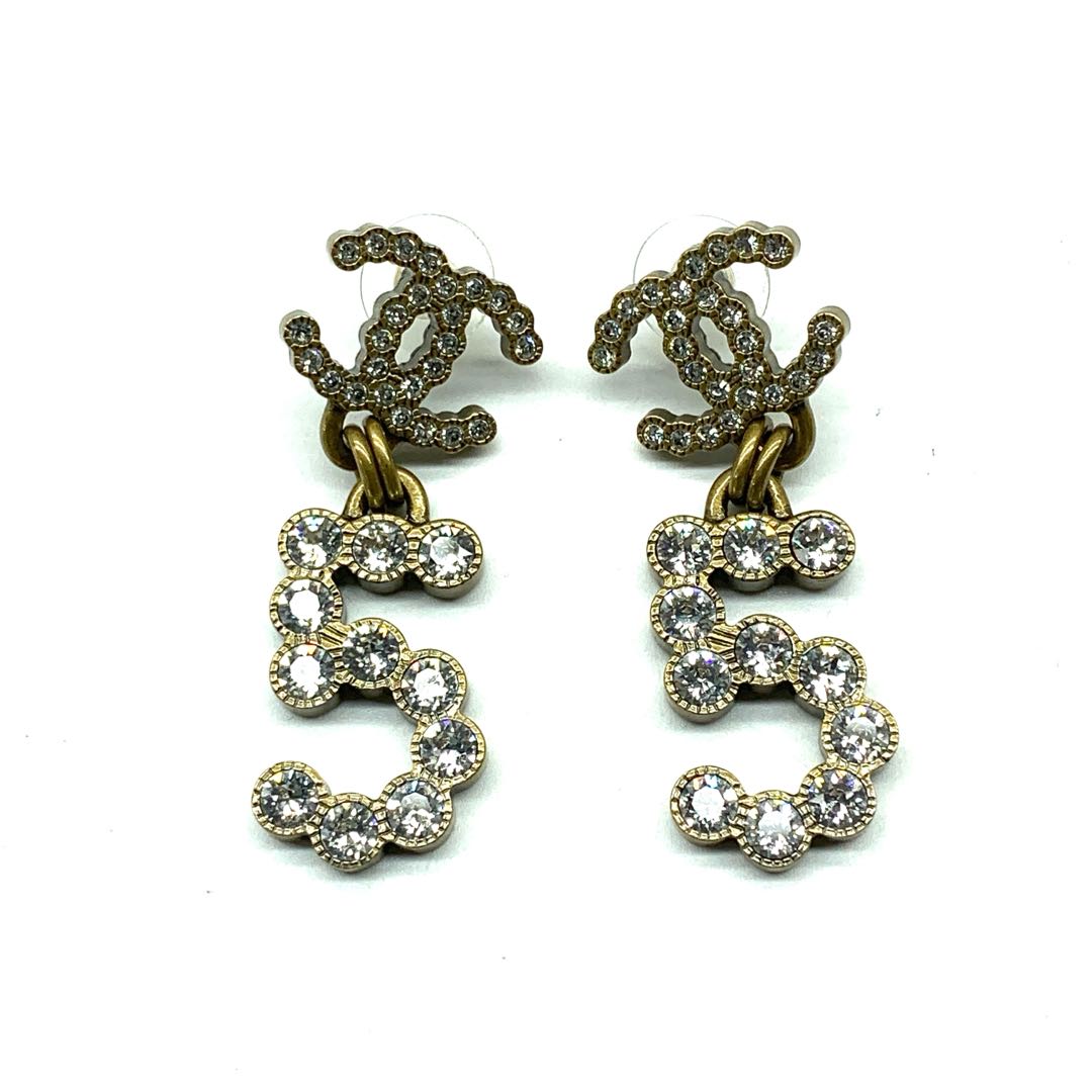 Chanel Double C 5 Earrings