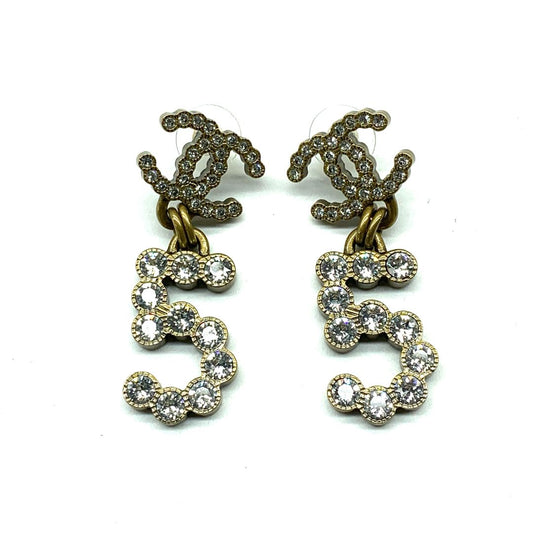 Chanel Double C 5 Earrings