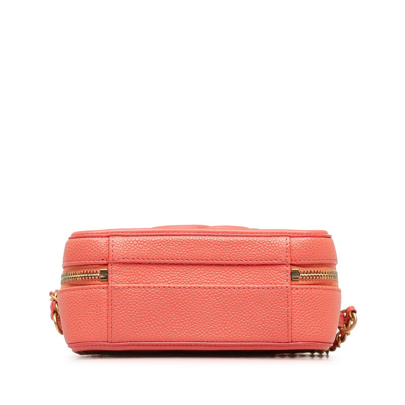 Chanel Matrases Coco Mark CC Figure Handbags houlder Bag 2WAY Pink Caviar S  CHANEL