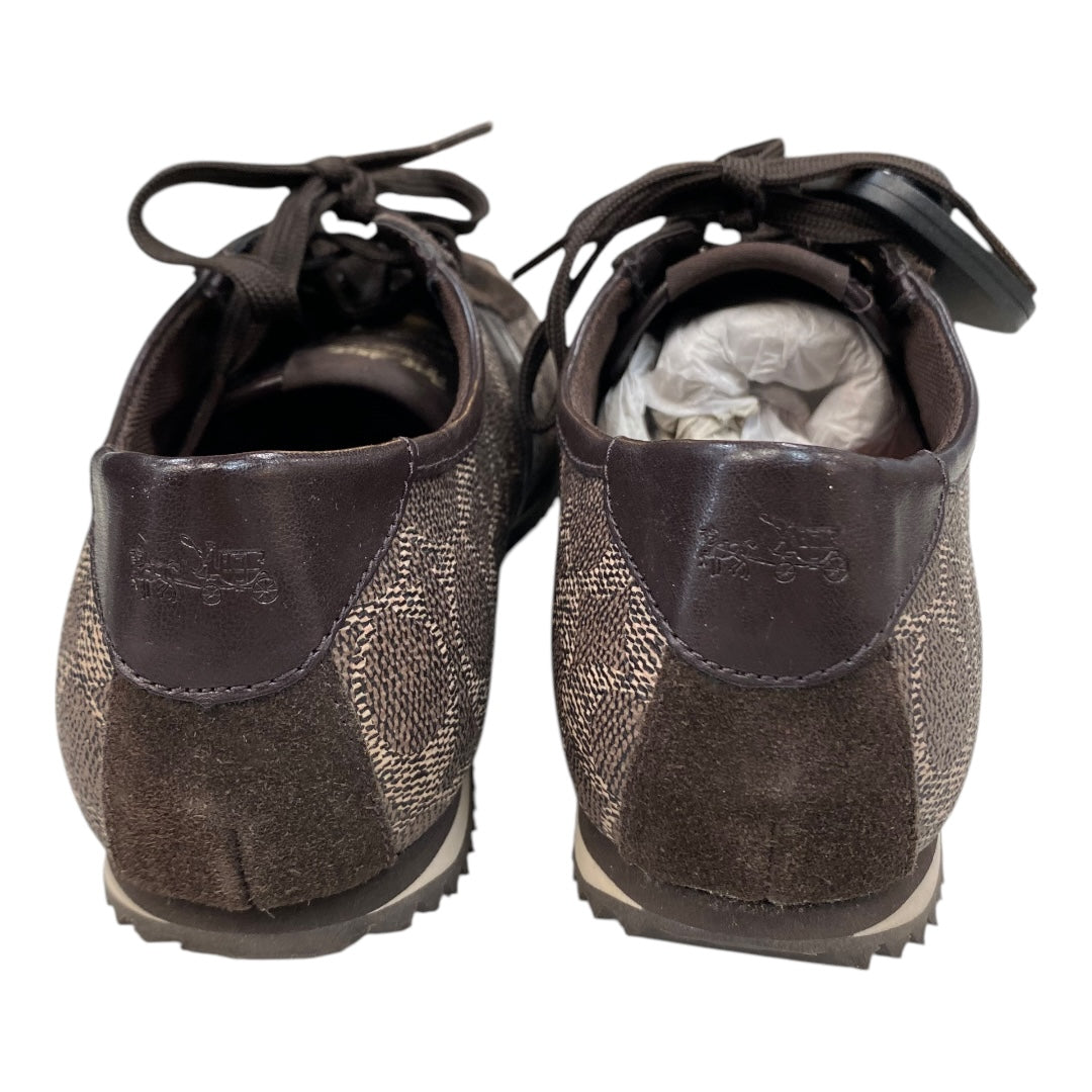 Shoes Designer By Coach In Brown, Size:7.5