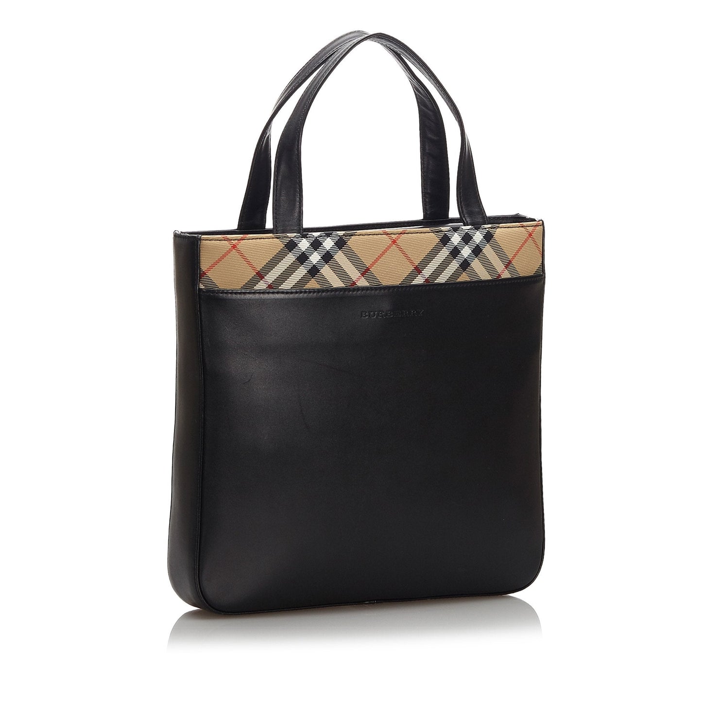 Burberry Black Others Leather Tote Bag United Kingdom