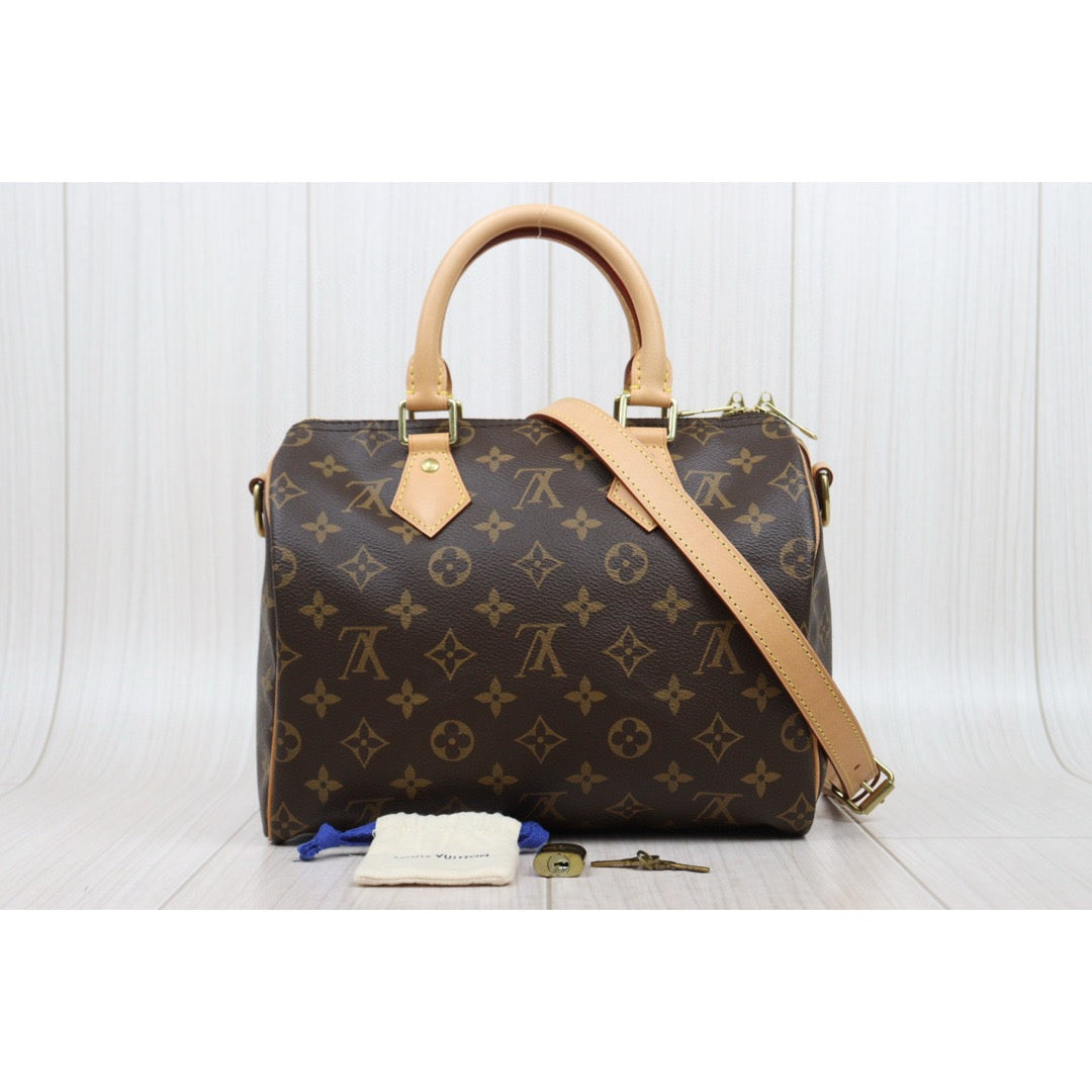 Very Good ( Rank A) ｜ LV Monogram Speedy 25 Hand Bag With Shoulder Strap｜S25051112