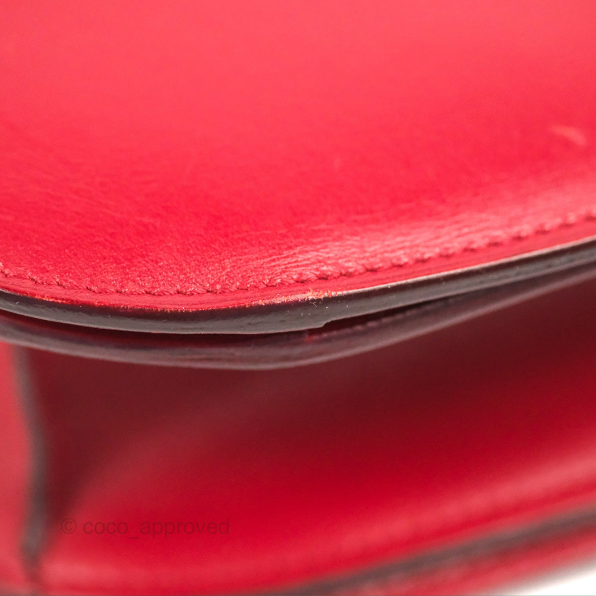Celine Medium Classic Box Flap Red Calfskin