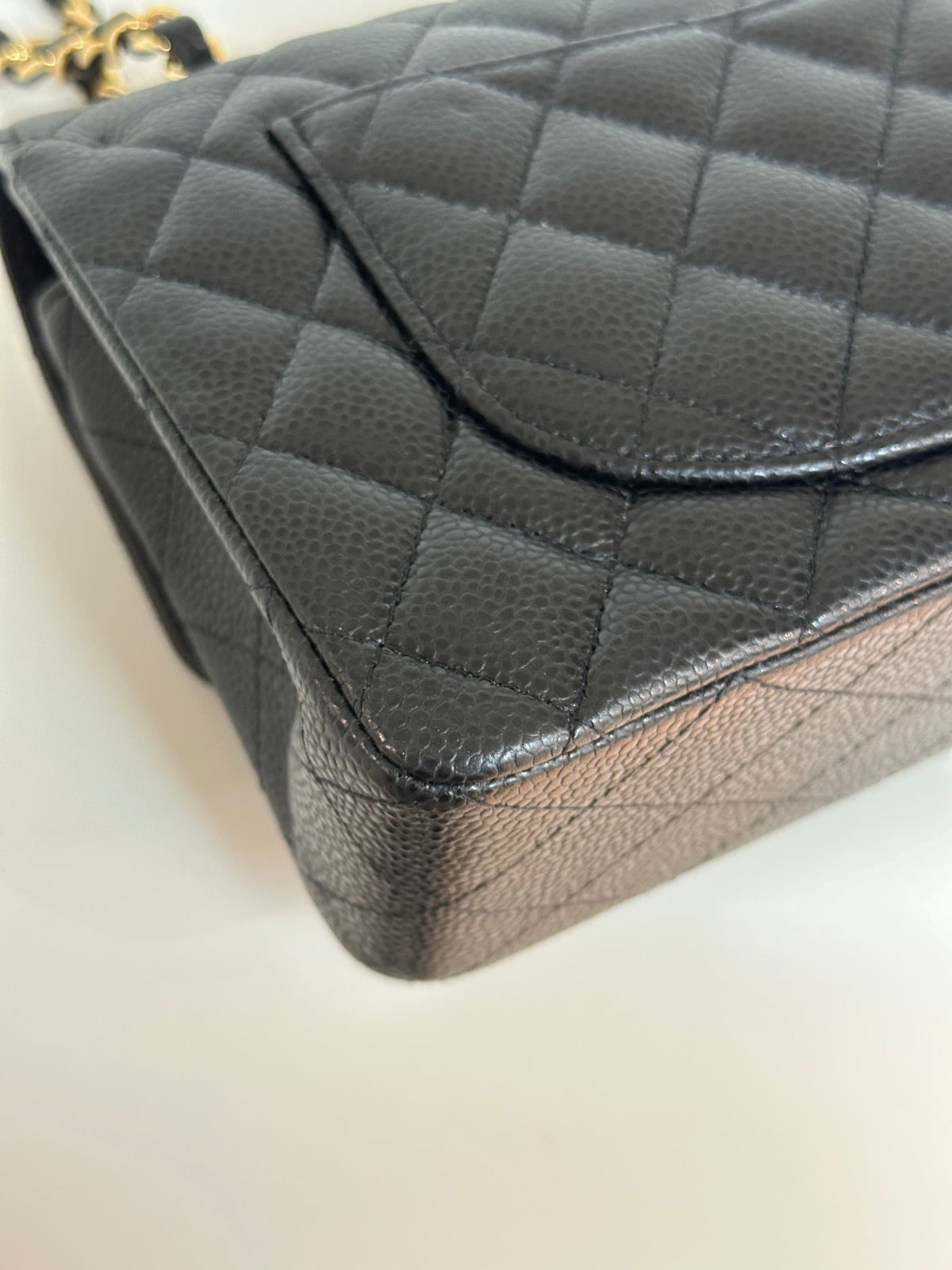 Chanel Small Classic Quilted Caviar Double Flap Bag Black