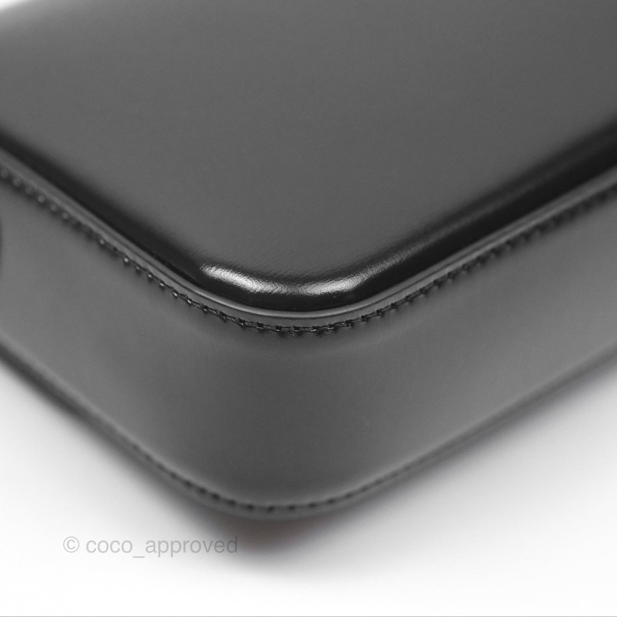 Celine Triomphe Shoulder Bag Black Calfskin