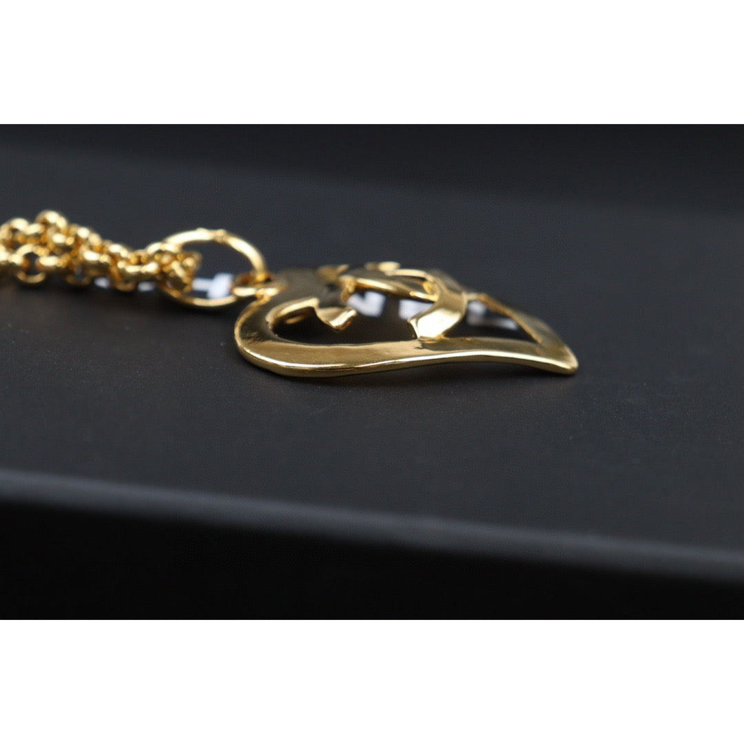 Very Good ( Rank A) ｜ CHANEL Coco Mark 24K Gold Plated Necklace｜25032710