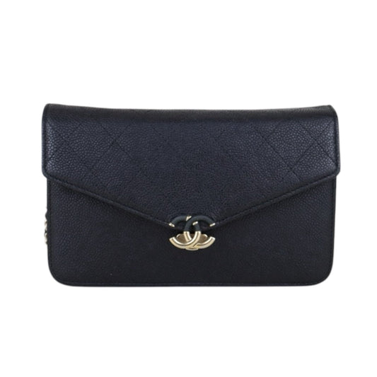 Good ( Rank AB)｜ CHANEL Matrasse Caviar Skin Single Flap Shoulder Bag Black Made In 2018 Year  ｜H25032103