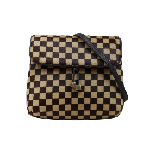 Very Good ( Rank A)｜ LV Gazelle Damier Sauvage Halaco Shoulder Bag Brown ｜S25021023