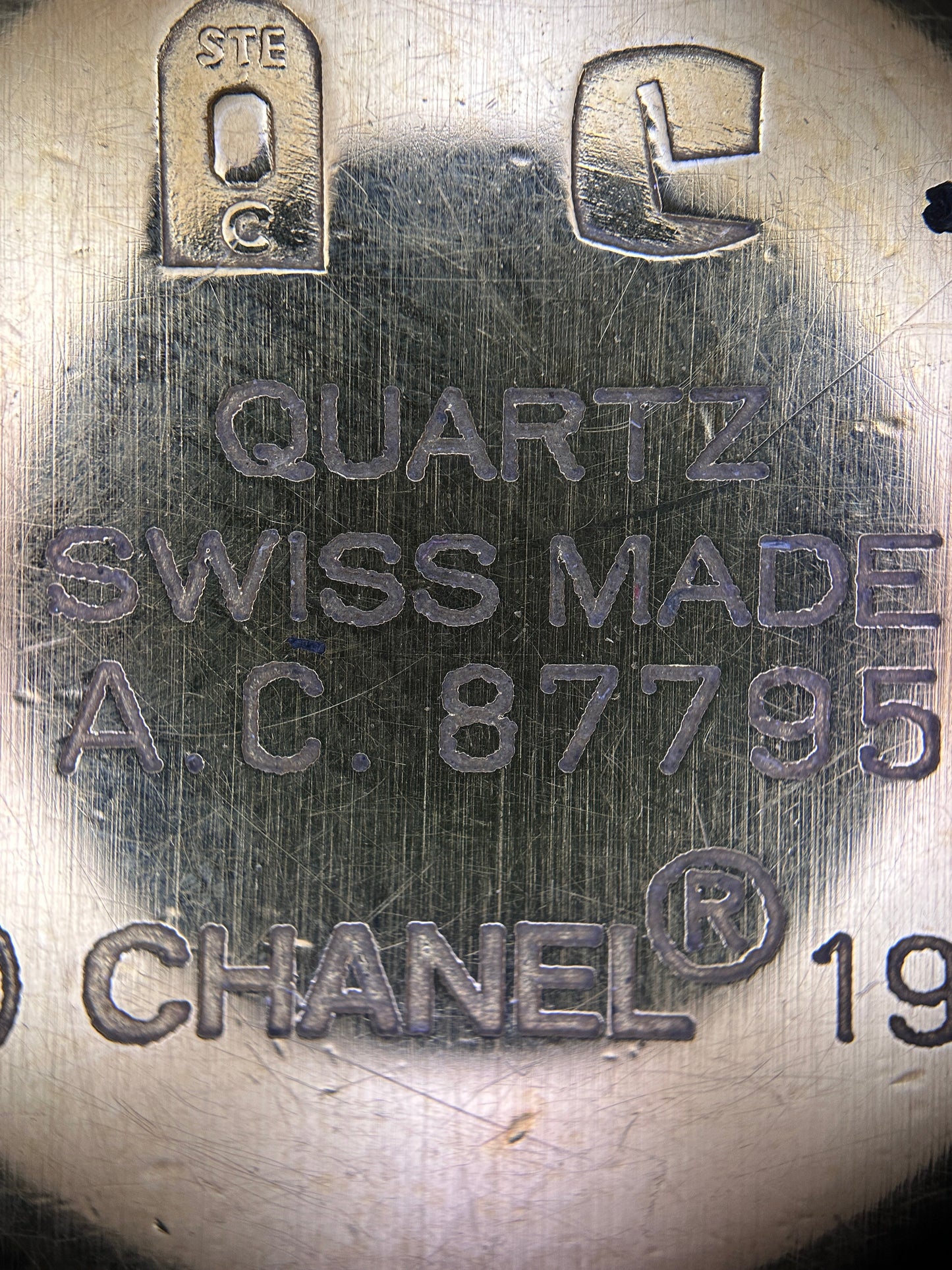 Chanel Premiere Quartz Watch Gold 1987 L size