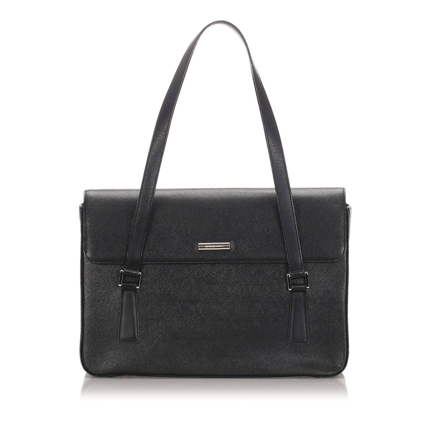 Burberry Black Calf Leather Tote Bag United Kingdom