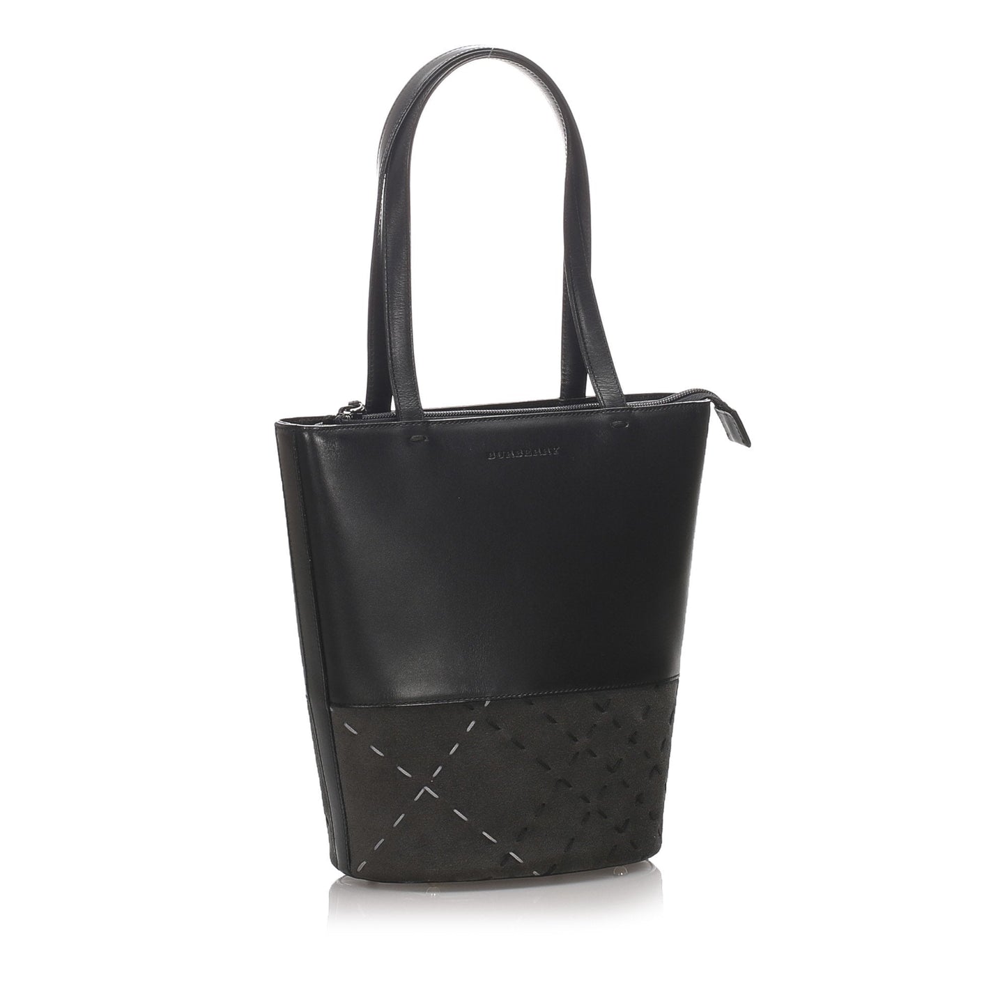 Burberry Black Calf Leather Tote Bag United Kingdom