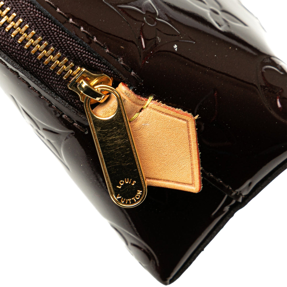 Purple Louis Vuitton Monogram Vernis Cosmetic Pouch
